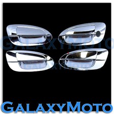 Triple Chrome Kit 4 Door Handleno Psg Keyhole Cover For 02-06 Nissan Altima