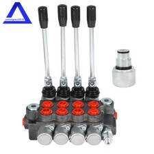 4 Spool 11GPM Hydraulic Directional Control Valve +Conversion Plug BSPP