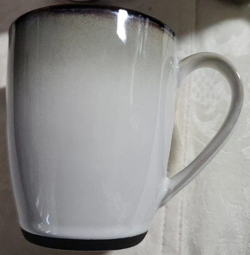 Sango Nova Black Stoneware 5 Coffee Cups Mugs 4932