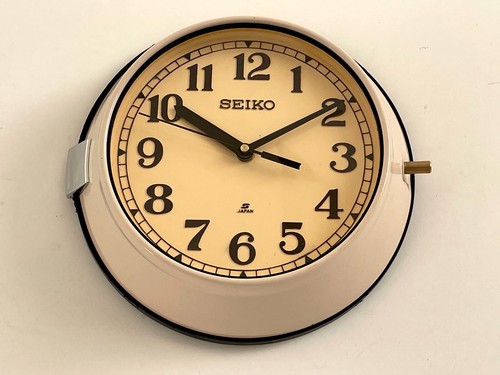 Vintage Seiko Slave Maritime Wall Clock Nautical Ship Navigation Quartz Japan - Picture 10 of 37