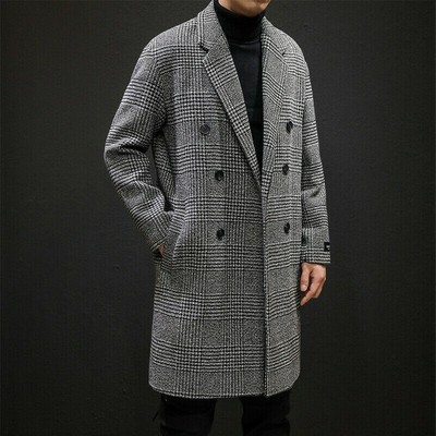 men houndstooth coat