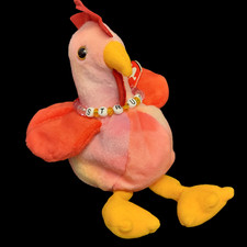 Ty Beanie Babies Strut The Rooster Colorful Kids Animal Stuffed Soft Plush Toy