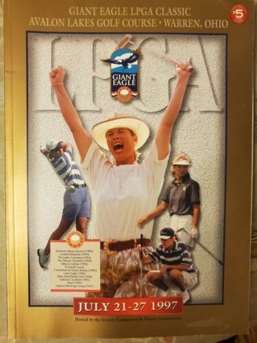 LPGA souvenir program July 1997 Avalon Lakes golf course Warren OHIO golf