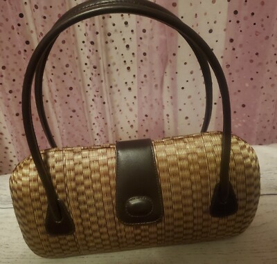 Le SAC Original Handmade RATTAN HANDBAG NICE! Vintage Style Purse