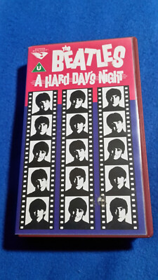 THE BEATLES, A Hard Day's Night, im englischen ORIGINAL, Videokassette, VHS.
