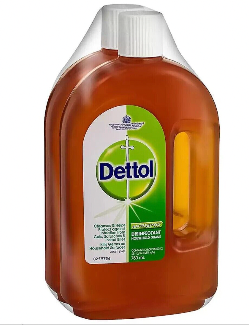 Dettol Antiseptic & Disinfectant Liquid 4 X 750ml Bathroom Kitchen Cupboard - Picture 3 of 3