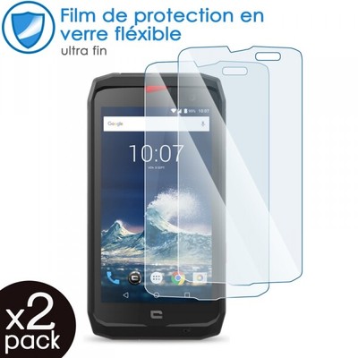 Glass Flexible Hardness 9H for Smartphone Crosscall ACTION-X3 (Pack x2