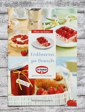 Dr. Oetker Erdbeern Besuch Rezeptsammlung Brosch&uuml;re Reklame Werbung Deko K&uuml;che