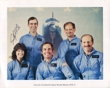 Sally Ride 1st American Women NASA Astronaut Signed Autograph Original Photo JSA