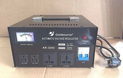 NEW VOLTAGE CONVERTER STABILIZED 180V-260V 75V-130V 240V 3000W STEP UP ...