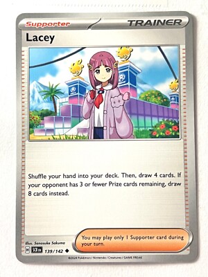 Lacey 139/142 Uncommon Trainer Stellar Crown Pokemon TCG Pack Fresh Near  Mint NM | eBay