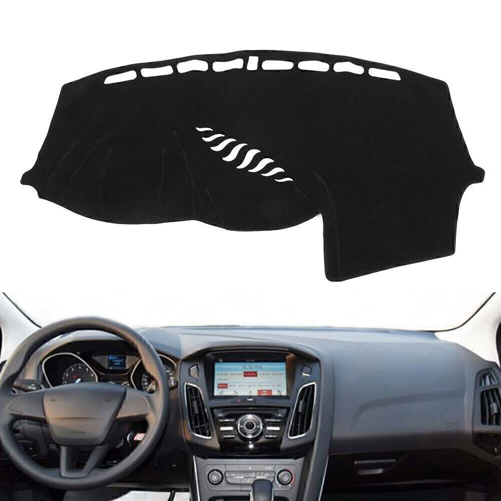 DashMat Dashboard Cover Dash Mat Pad Black For Ford Focus 2012-2017 2013 2014 15