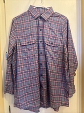 Proper Cloth Salmon Plaid Men  s Slim Pockets Cotton Blend Stretch Sz- 16.8/30.8