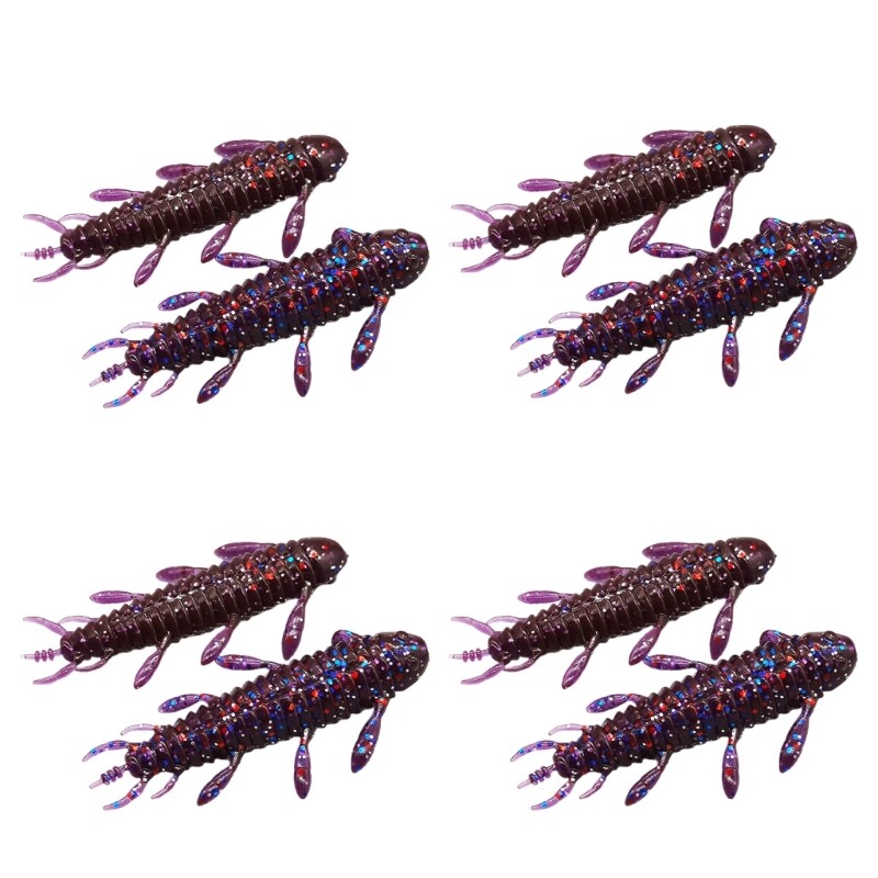 8Pcs Bass Trout Fishing Worms Lures Worms Fishing Lures Fishing Lures