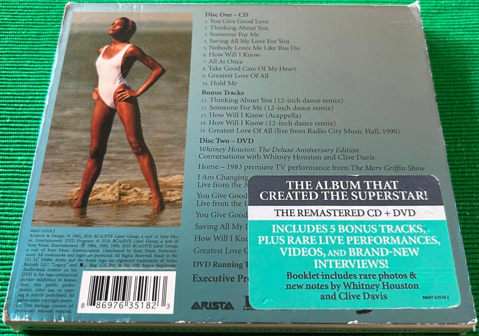 Whitney Houston - THE DELUXE ANNIVERSARY EDITION - CD & DVD Set - EU 2010  EXC.! - Bild 2 von 4