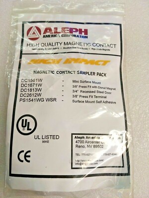 Magnetic Contact Sampler Pack ALEPH Brand 5 SWITCHES  Hermetically Sealed