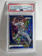 2020 Panini Prizm  Blue Donut Circle /199 CLAYTON KERSHAW  PSA 10 POP 1