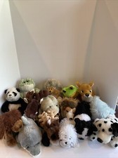 Ganz Webkinz Plush Stuffed Animals NO Codes lot 15 Dog Moose Frog Dolphin  More