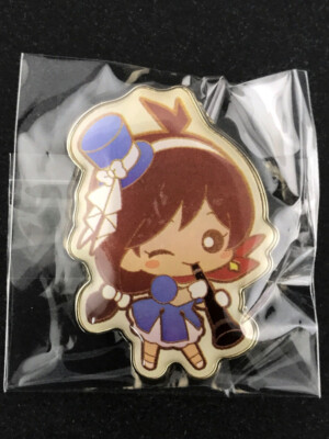 Apollo Justice Ace Attorney Trilogy Trucy Wright Orchestra Pin Badge Capcom New