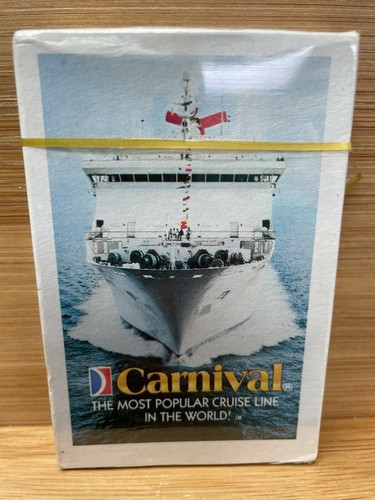 Vintage 1970s Carnival Cruise Lines New Sealed Deck of Playing Cards! - Picture 2 of 4
