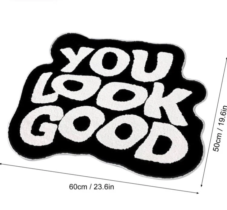 You Look Good Badematte | rutschfeste niedliche Badezimmer Matte - Bild 4 von 4