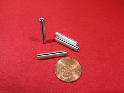 Zinc Plate Steel Slotted Roll Spring Pin, 5/32'' Dia x 7/8'' Length,  200 pcs