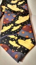 The Beatles Mens Yellow Submarine Tie Imported Silk Made in USA 1991 Vintage