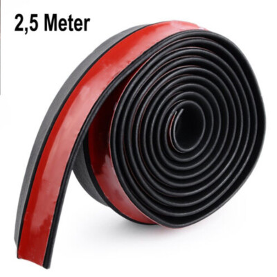 2,5m Spoilerlippe Universal Frontspoiler für Auto Schweller Gummilippe für Seite