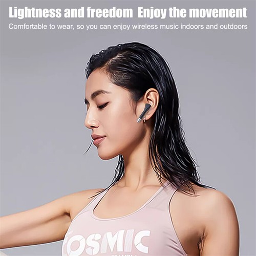 Black Earbuds TWS Bluetooth 5.3 Earphones Wireless Headphones For iPhone Android - Picture 7 of 14