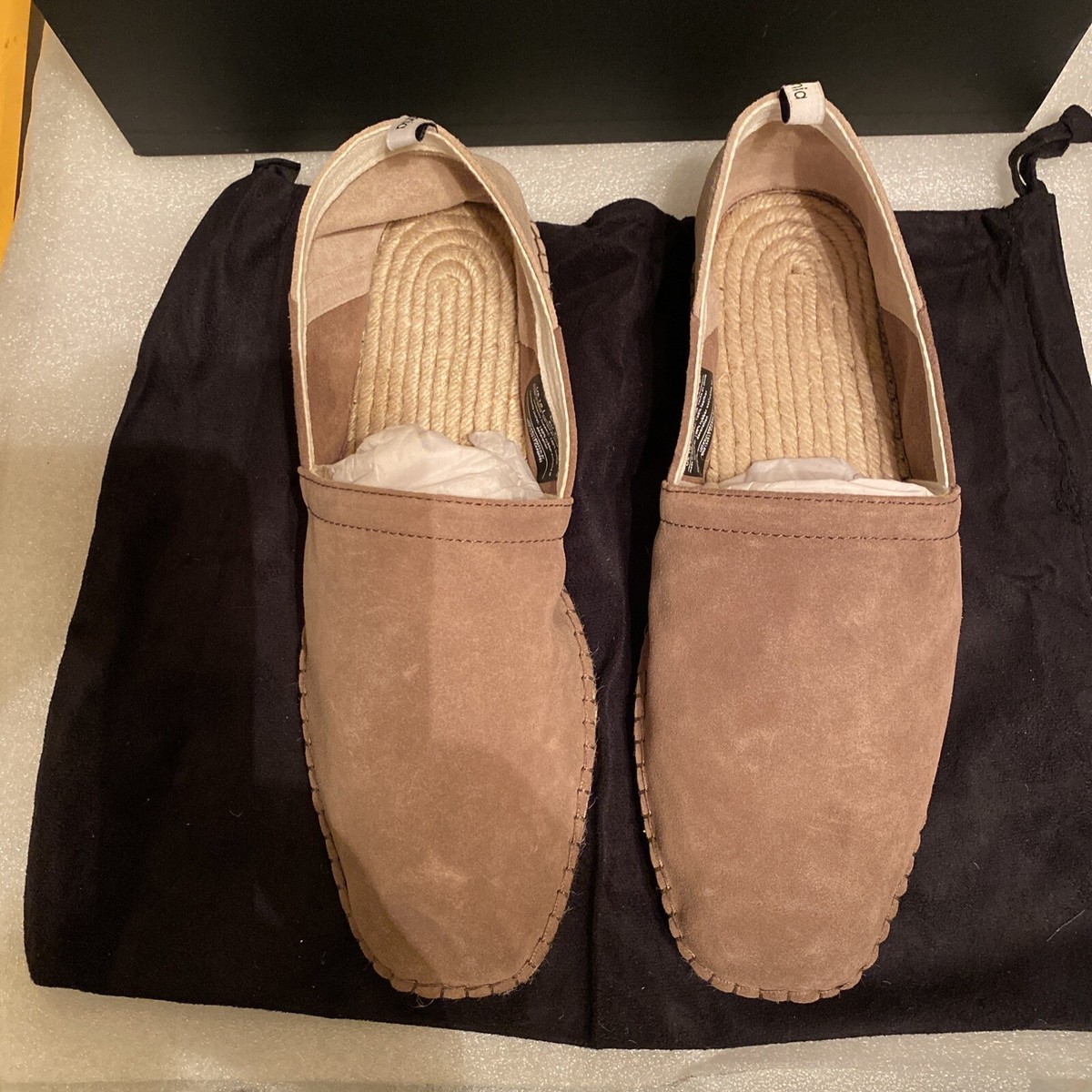 Onia Zach Color Block Espadrille Mens 10 M Toffee Flats 