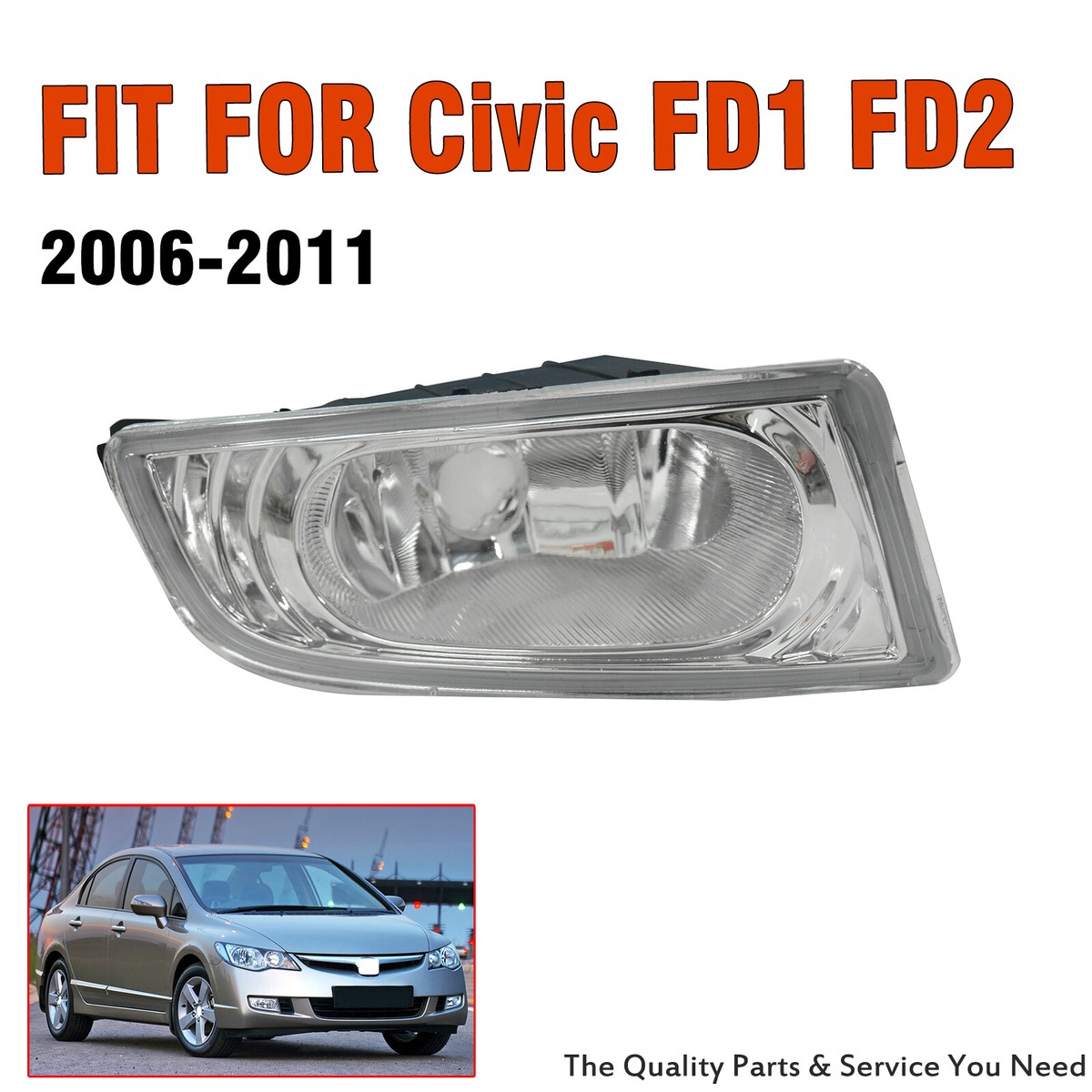 Right Driving Fog Light Lamp 33900-TX3-H01 For Honda Civic FD1 FD2