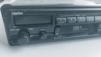Old Vintage Car Clarion CRN11 Cassette Radio 90s Retro