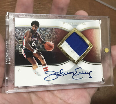 2006-07 NBA HOF Julius Erving Upper Deck Exquisite Game Used