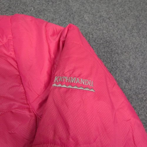 Kathmandu Jacket Kids 12 year pink Windbreaker long sleeve winter warm Size 12 - Picture 5 of 11