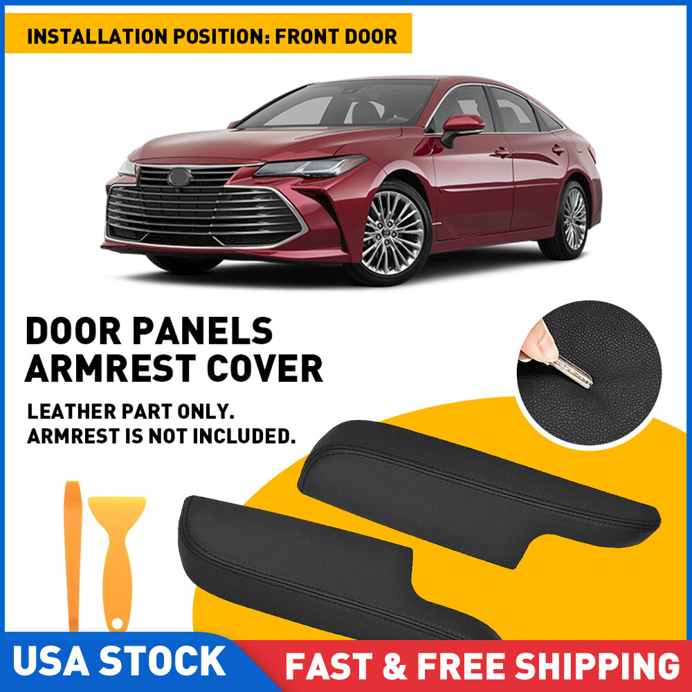 2PC Fit For 2013-2018 Toyota Avalon Front Leather Armrest Door Panel 2PC Fit For 2013-2018 Toyota Avalon Front Leather Armrest Door Panel
