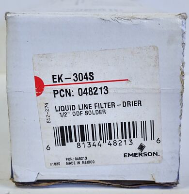 Emerson EK-304S Liquid Line Filter-Drier