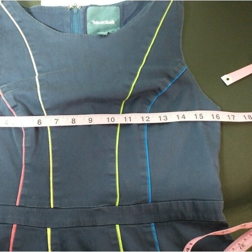 Modcloth Between the Lines Fit and Flare Dress, size L, missing belt - Picture 11 of 11