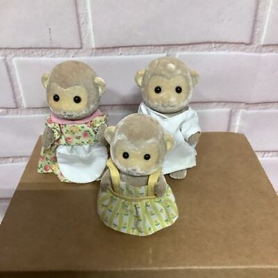 Calico critters/sylvanian families Mango Monkey Family Of 3