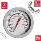 2in Char Griller Parts Pit Grill Bbq Smoker Thermometer Temp Gauge Meat Cooking
