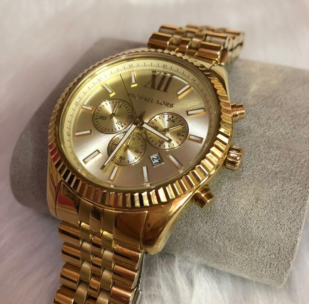 Michael Kors MK8281 Lexington Gold-tone Chronograph Brand Michael Kors MK8281 Lexington Gold-tone Chronograph Brand