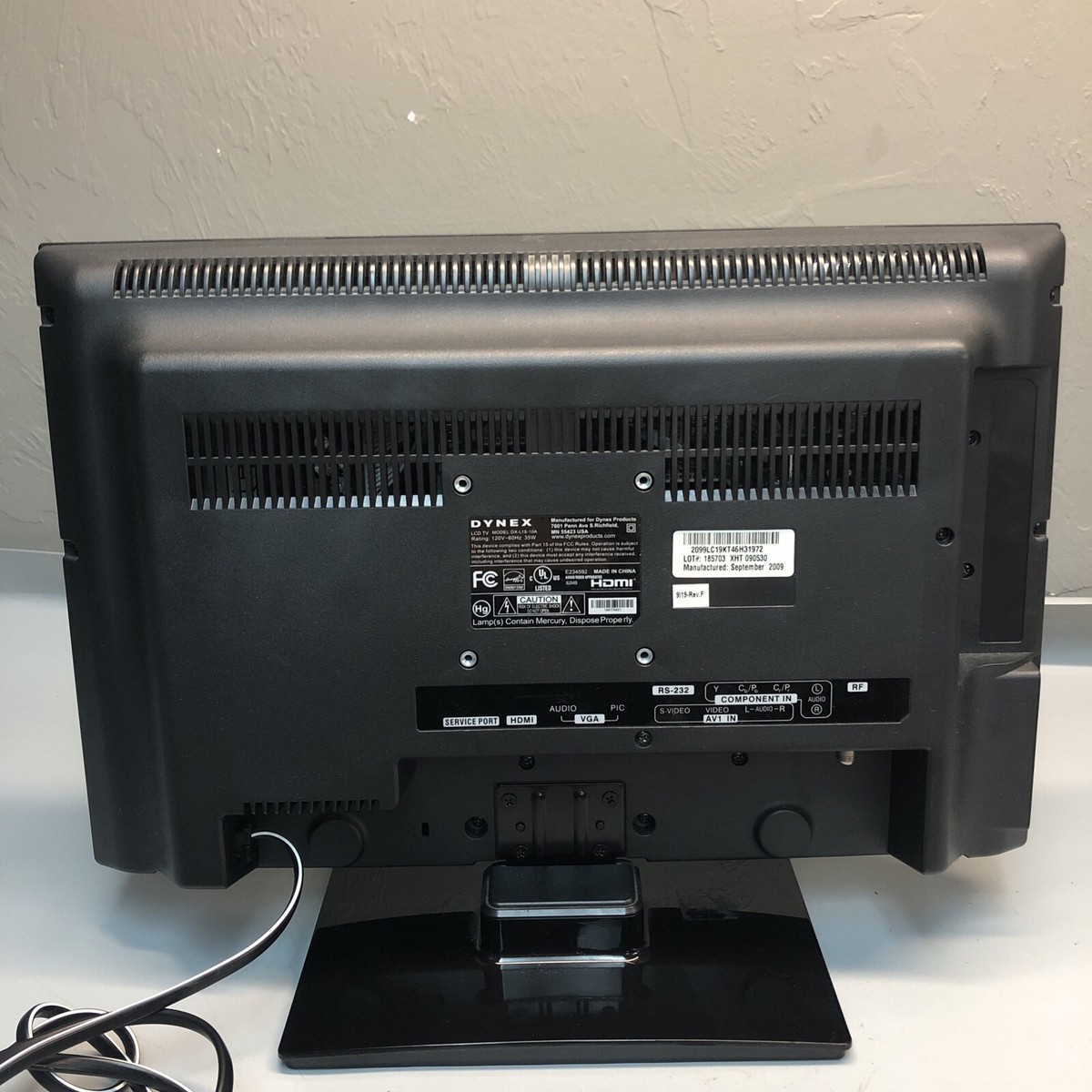 Dynex DX-L19-10A 19” HDTV LCD TV HDMI Read | eBay