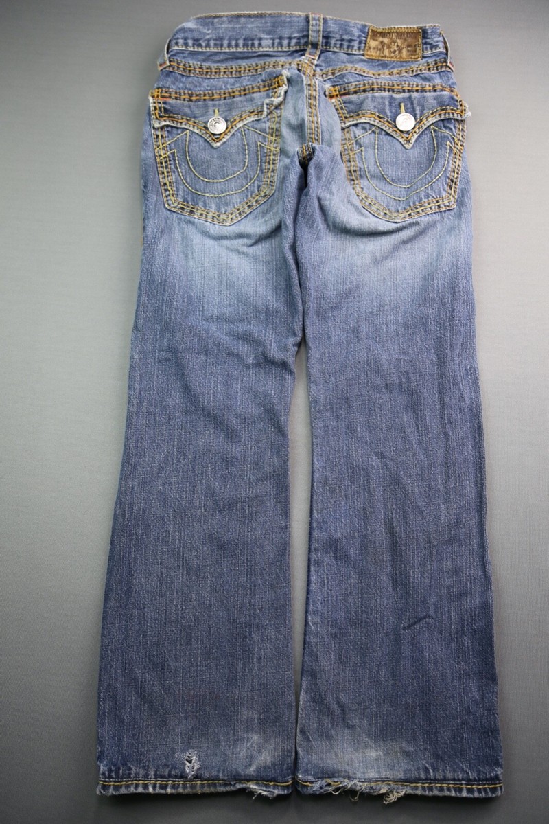 Men's True Religion Jeans Billy Big T Super T Orange Yellow Men's True Religion Jeans Billy Big T Super T Orange Yellow