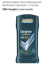 3 PACK, Unilever Degree Men Antiperspirant Deodorant, Cool Rush, 2.7 Ounce #617