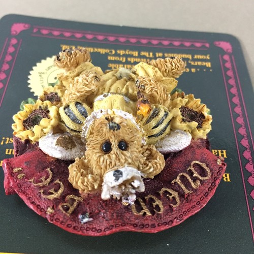 Victoria Queen Bee pin brooch cute teddy bear sunflower Boyds Bears Bearwear new - 第 7/10 張圖片