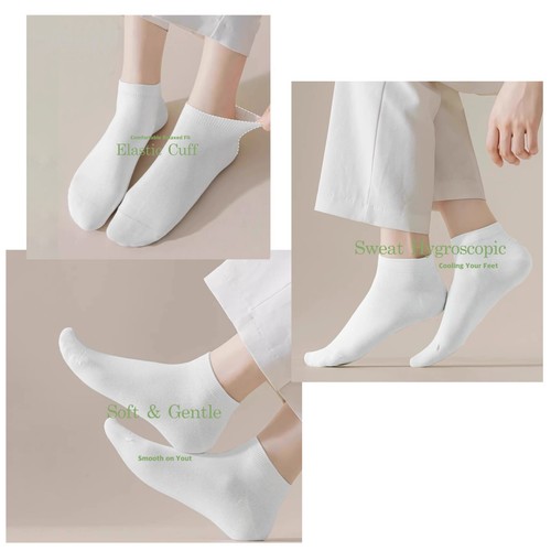 6-12 Paar niedrig geschnittene unsichtbare Freizeitsocken aus Baumwolle für Herren Damen Größe 9-11 10-13 - Bild 15 von 15
