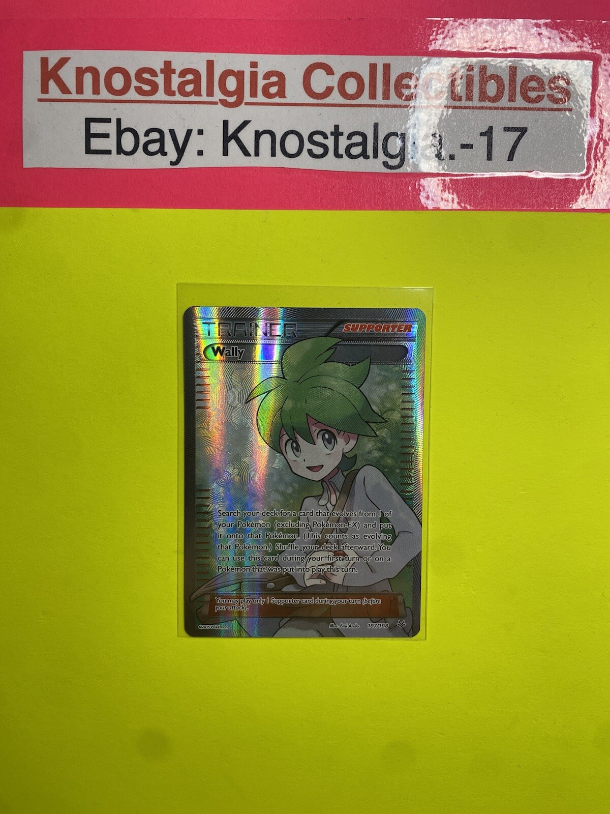 Wally Full Art XY Roaring Skies 107/108 Ultra Rare Holo Pack Fresh Mint