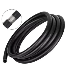 1/4" Fuel Hose Line Push Lock NBR Rubber SAE 30R7 10FT 300PSI,ID: 1/4" OD: 0.47"