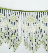 Perial Co Beaded Fringe Trim Sold by the Yard 5.5in