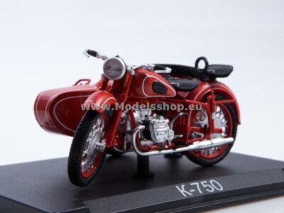 Motorcycle magazine (w/o postcard!) series (Modimio) No.31 with model of Dnep...