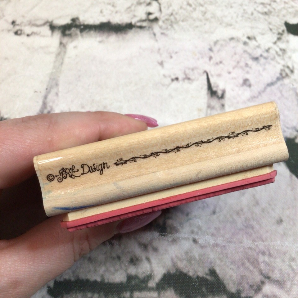 Vintage JRL Design Co Rubber Stamp Q274 Wintertime Snowman Friendship